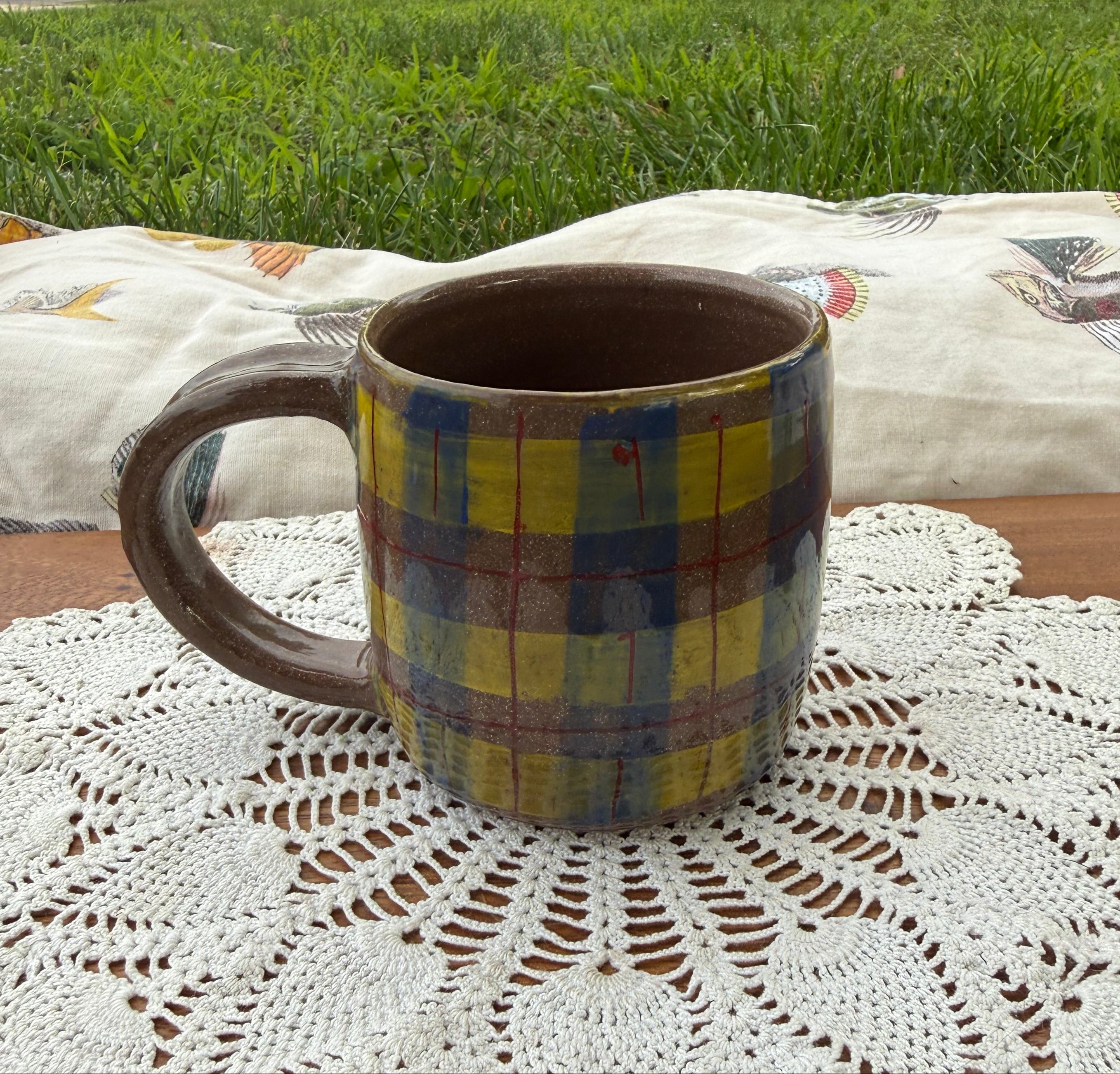 Susie Plaid Mug (Left)