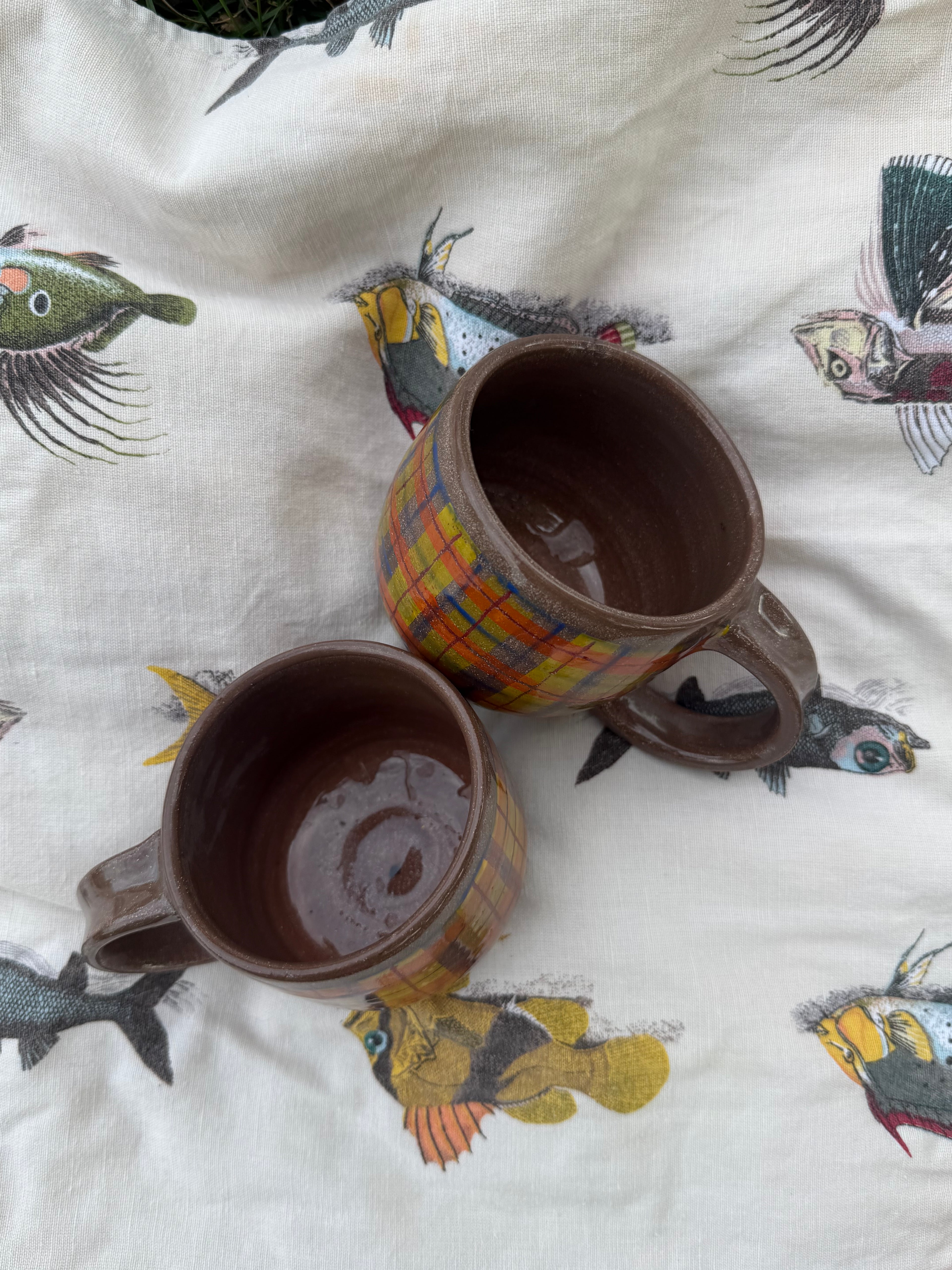 Picnic Plaid Mug Set